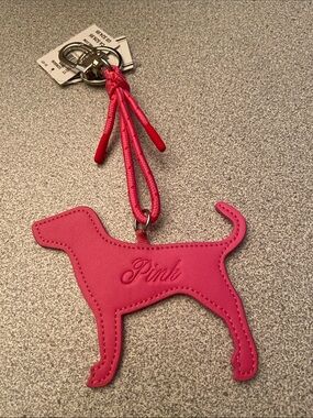 Victoria's Secret PINK Dog Keychain in Hot Pink